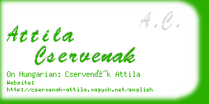 attila cservenak business card